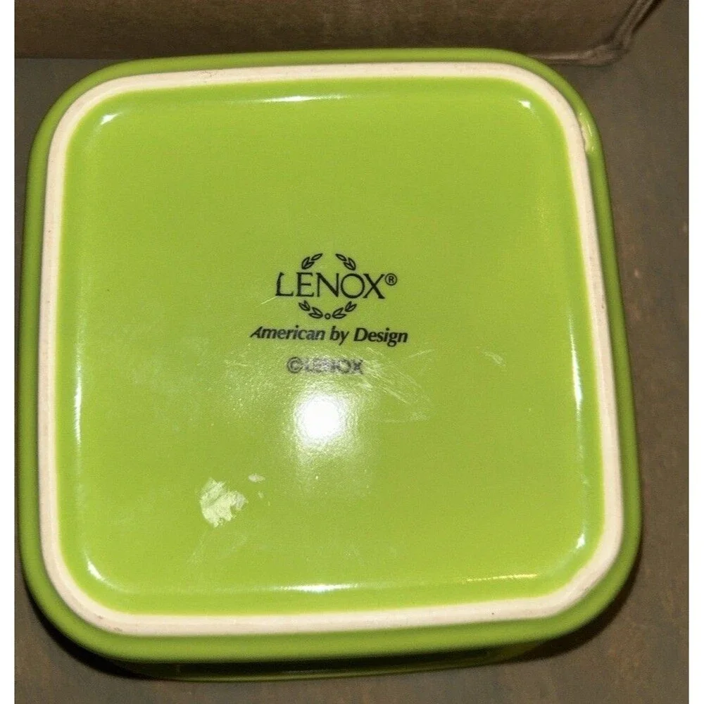 Lenox American by Design Square Baking Dish Lime Green Serving Dish Oven Safe